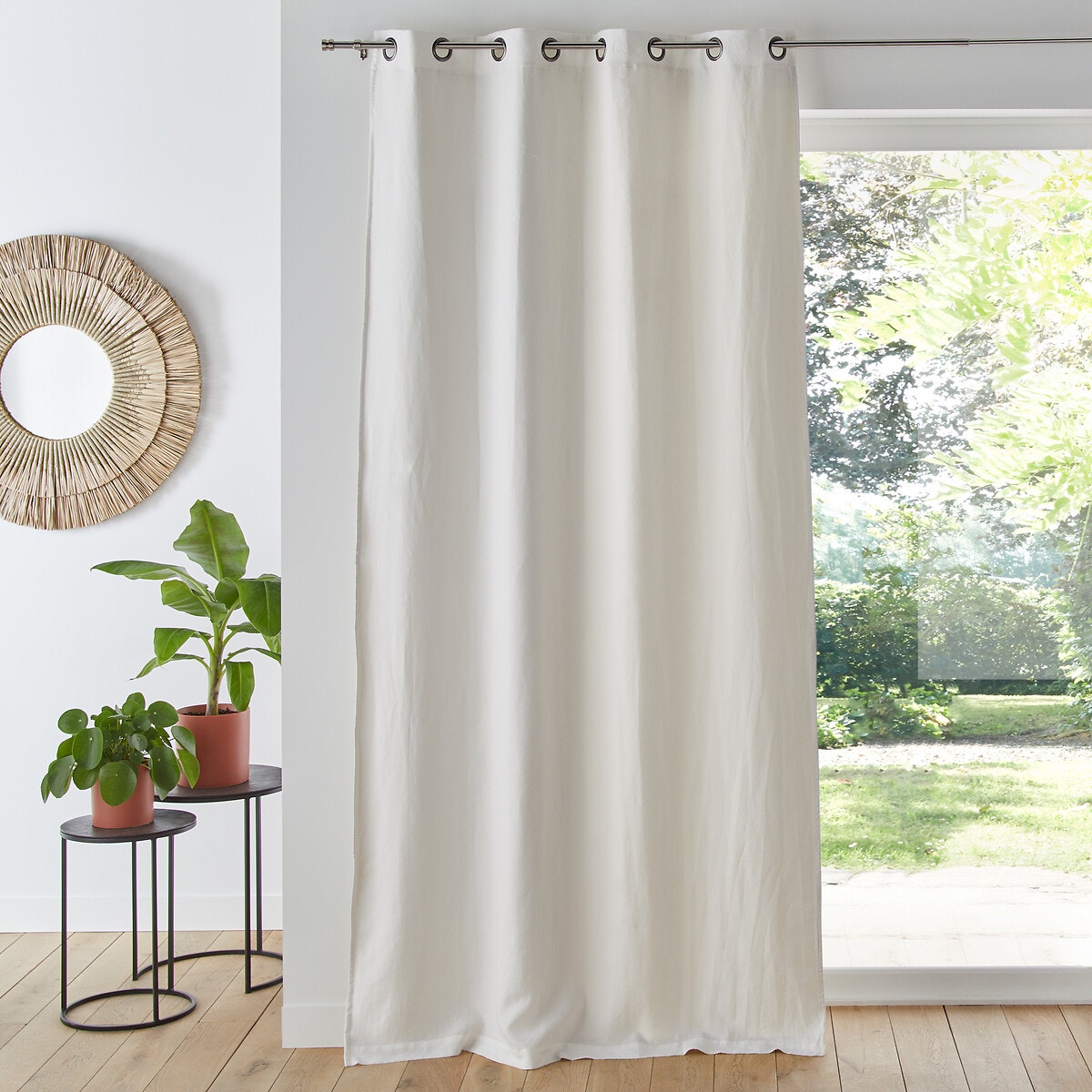 La Redoute Interieurs Λινό ριντό συσκότισης με καψούλια 180x135 cm