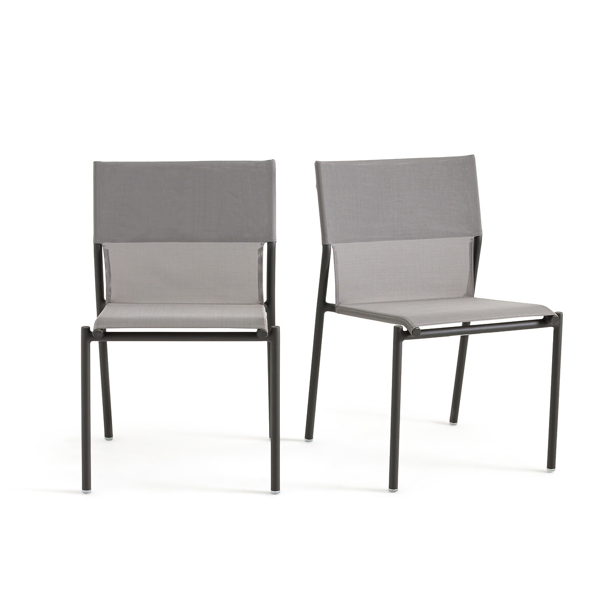 Σετ 2 καρέκλες κήπου από αλουμίνιο Μ62xΠ53xΥ84cm