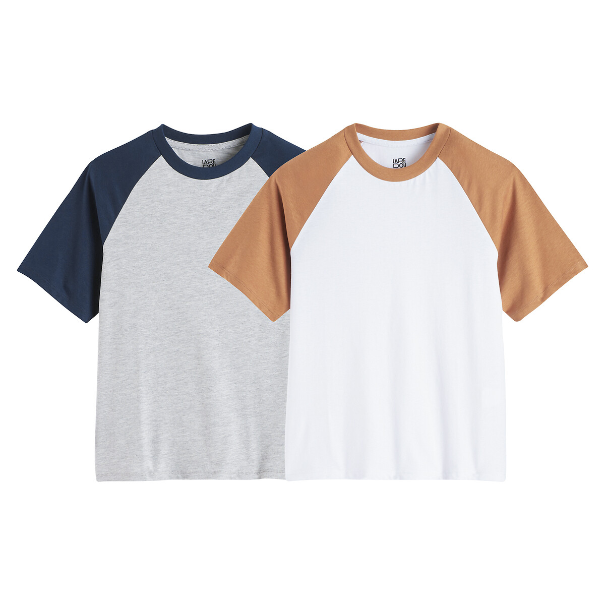 La Redoute Collections Σετ 2 T-shirt με κοντά μανίκια color block