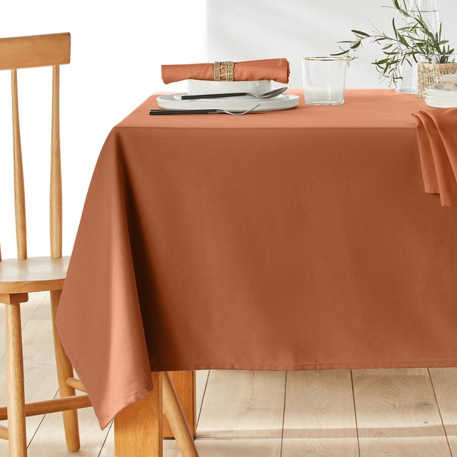 orange table clothes